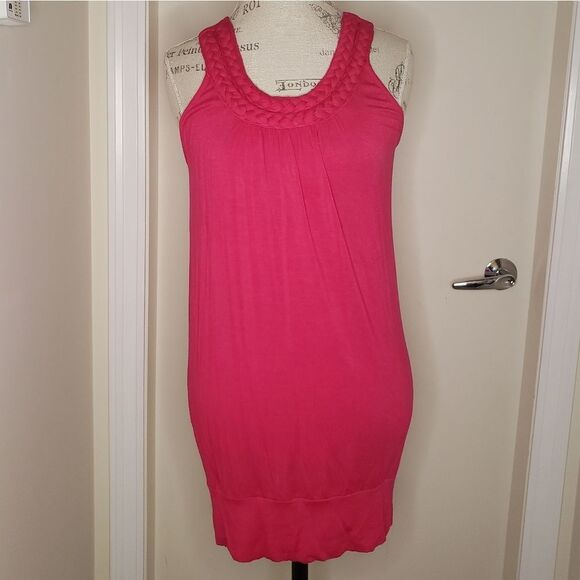 braided collar mini dress - Picture 1 of 5